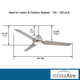 54" Java 3-Blade Outdoor LED Propeller Ceiling Fan with Remote Control and Light Kit Included