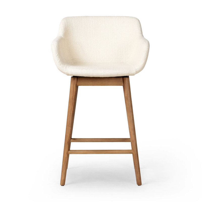 Hannah Swivel Stool-Kerbey Ivory-Counter, Counter Stool (26.50” Seat Height)