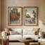 Ensemble de 2 œuvres d'art encadrées de qualité supérieure sur toile de qualité supérieure avec cadre de 26 po x 36 po-857833439