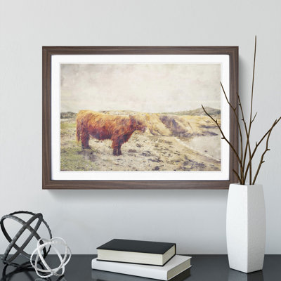 Highland Bull Cow Vol.3 - Picture Frame Graphic Art