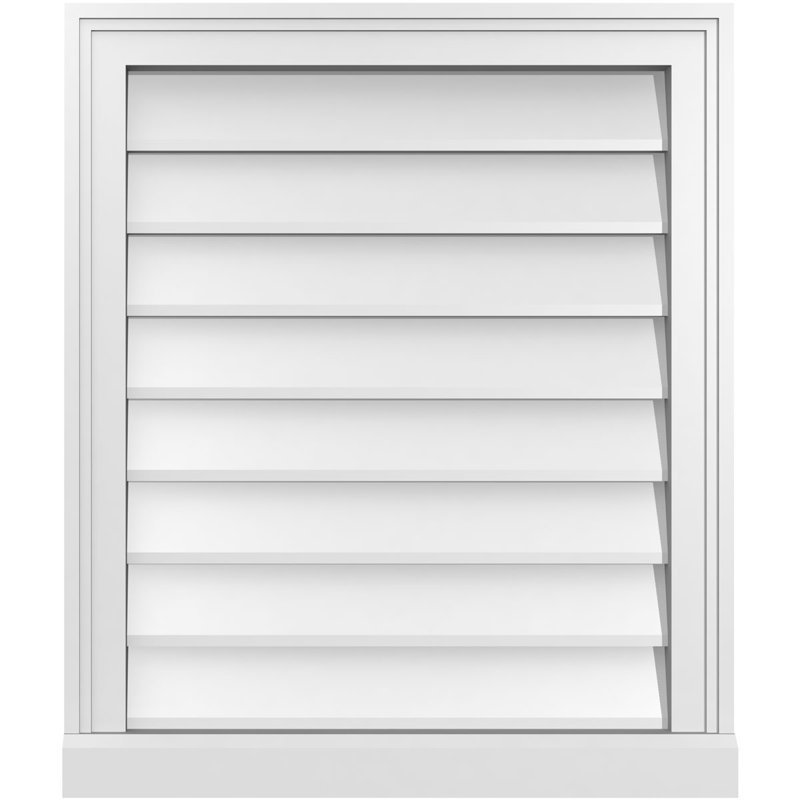 Cadre de seuil Brickmould, brun clair apprêté, H 26 po x l 22 po x P 2 po