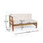 Ensemble de conversation d'extérieur Mid-Century en bois d'acacia avec canapé modulaire Mcclurg-125588168-125588172-125588169