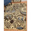 Tapis floral bleu / crème / brun Carlile-882088427