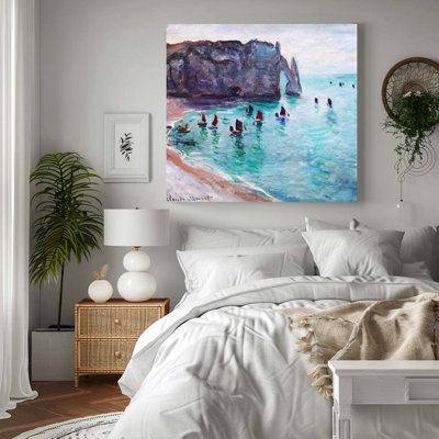 "Falaises à Étretat" par Claude Monet_Floater