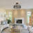3-Light  Drum Farmhouse Semi-Flush Mount