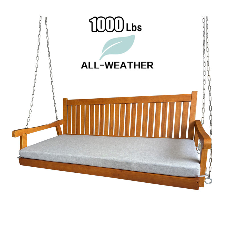 Balancelle en bois pour patio extérieur