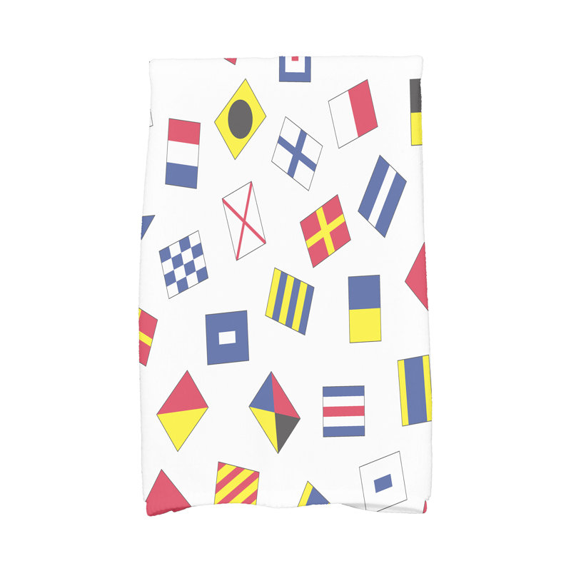 Serviette de bain à imprimé géométrique Aksel