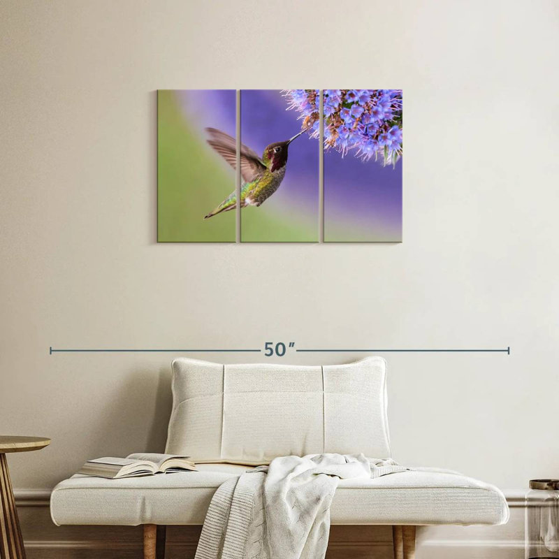 Nectar Sipping Hummingbird, 20" H x 33" W