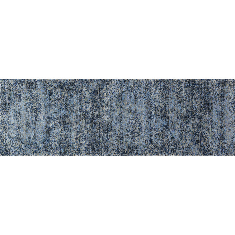 Tapis abstrait bleu clair / gris Abbie