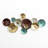 47'' Modern Abstract Metal Wall Decor with Multicolor Textured Discs, Contemporary Wall Art Accent