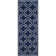 Rodgers Hand Woven Flat Weave Banana Silk/Wool/Cotton Geometric Rug in Ivory/Navy