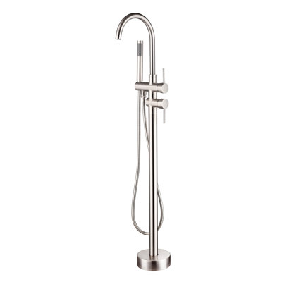Robinet de baignoire moderne avec douche à main pour baignoire autoportante et caractéristique pratique