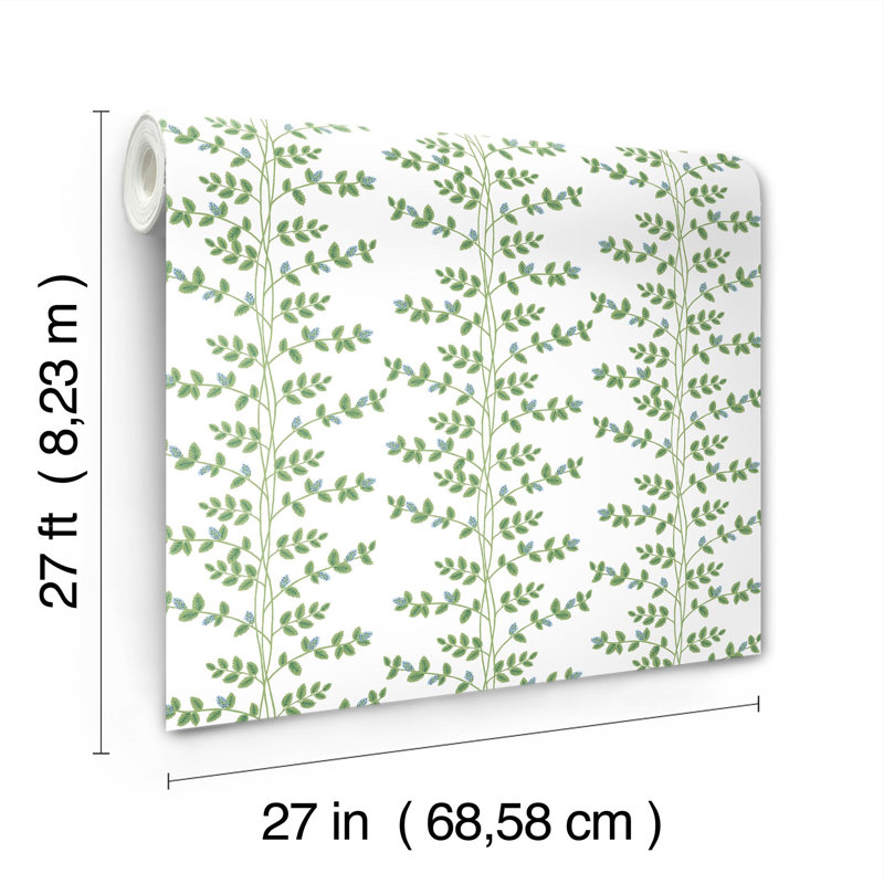 Papier peint Climbing Vine, Bleu