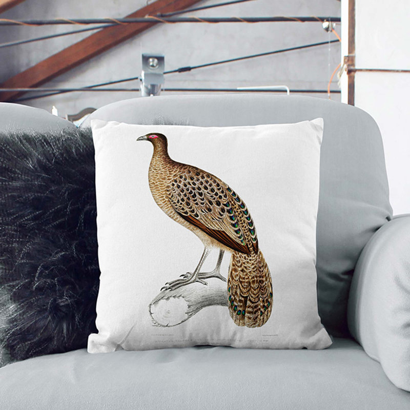 Square Throw Cushion, 40cm H x 40cm W x 15cm D