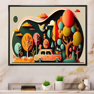 " Futuristic Cityscape With Trees II "
