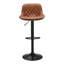 Rapheale Swivel Upholstered Dining Chair Adjustable Height Bar Stool