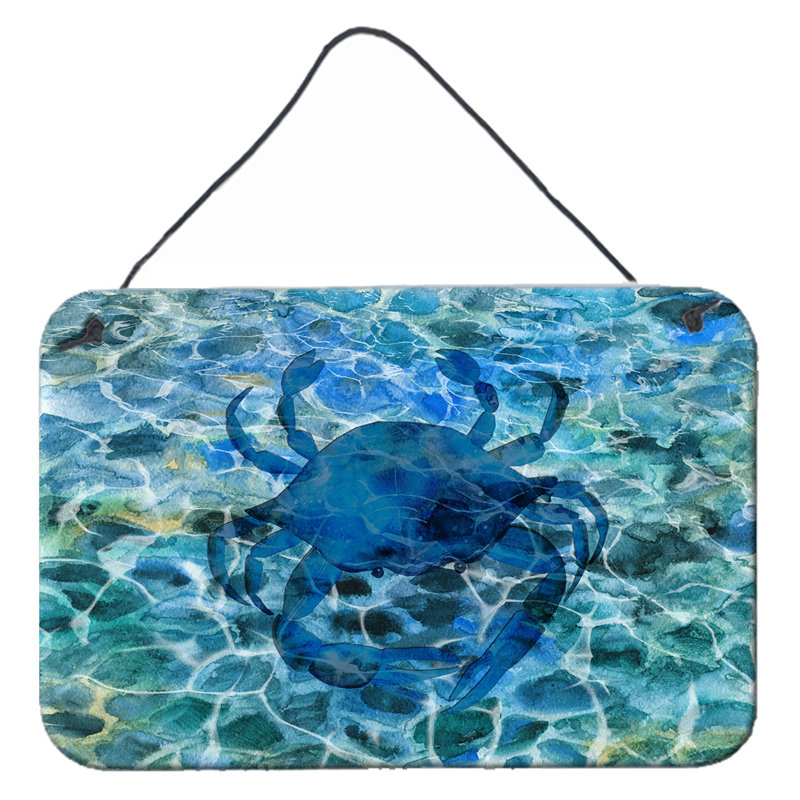 Décoration murale « crab off prints », Blue Crab Ocean Navy Azure