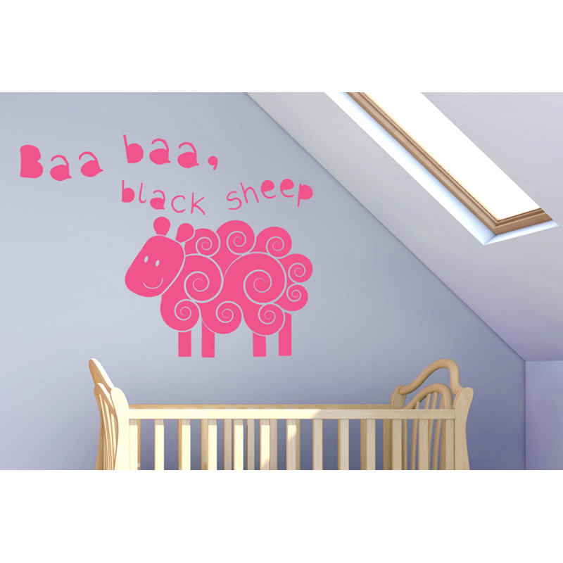 Animals Non-Wall Damaging Wall Decal, Pink