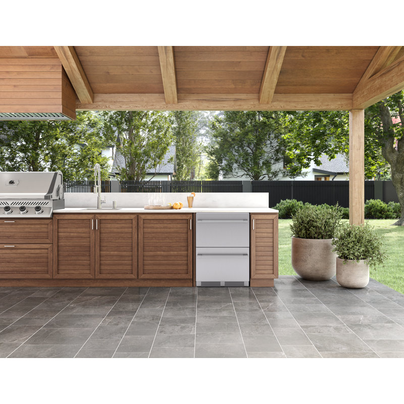 Zephyr Presrv 24 In. 5.1 cu. ft. Dual Zone Outdoor Refrigerator Drawers