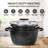 Granitestone 6 Piece Stackable Nonstick Nesting Pots with Lids, Dishwasher Safe-58824787