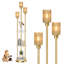 Lampe sur pied 71 "à 3 lumières avec abat-jour champagne 71"