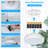 2-Pack Battery Operated Motion Sensor LED Ceiling Light, 7.2Inch Flush Mount Light Fixture 6000K
