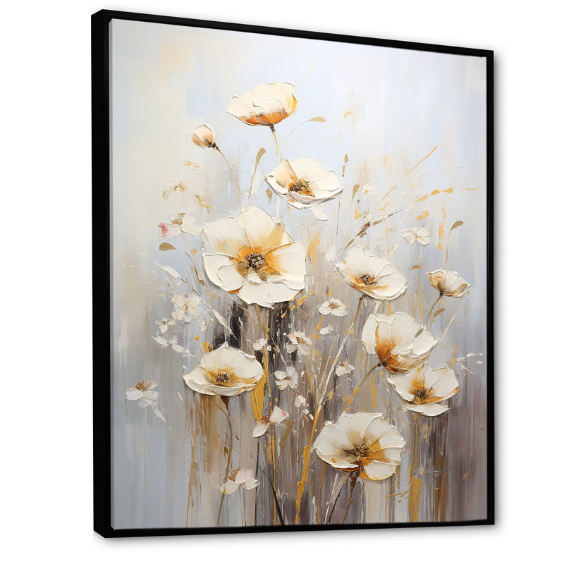 «Wildflowers Botanical Beauty III», reproduction sur toile, Cadre flottant noir, 32" H x 24" W