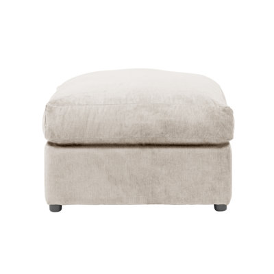 Arabella Soft Chenille Footstool 