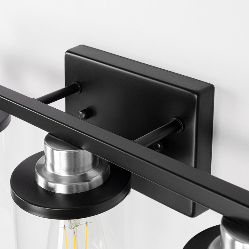 Éclairage pour meuble-lavabo 17 po, Noir mat