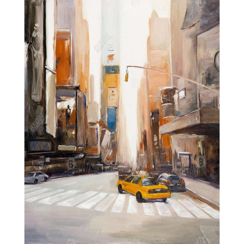 «Calm Street With Taxi» sur