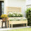 Boîte à fleurs surélevée pour patio, boîte à fleurs en treillis, lit de jardin surélevé pour l'extérieur