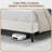 Luma King Upholstered Wingback Platform Bed-483831662