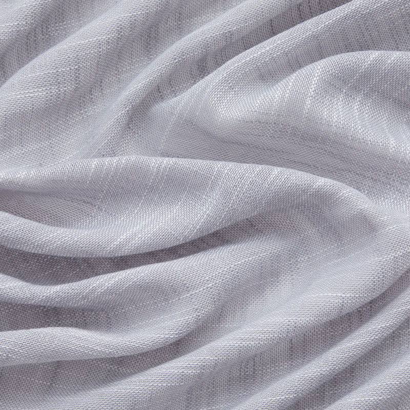 Hallmark Solid Semi-Sheer Faux Linen Polyester Grommet Curtain Panels, 54" W x 84" L, Light Gray
