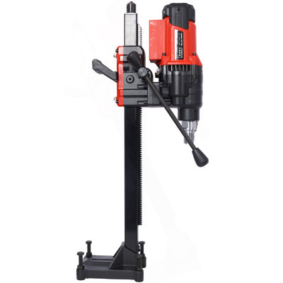 Diamond Core Drilling Machine, Wet&Dry Concrete Core Drill Rig With Stand, 700RPM Speed,9.4In Drilling Diameter For Concrete Brick Block Stone, 3200W