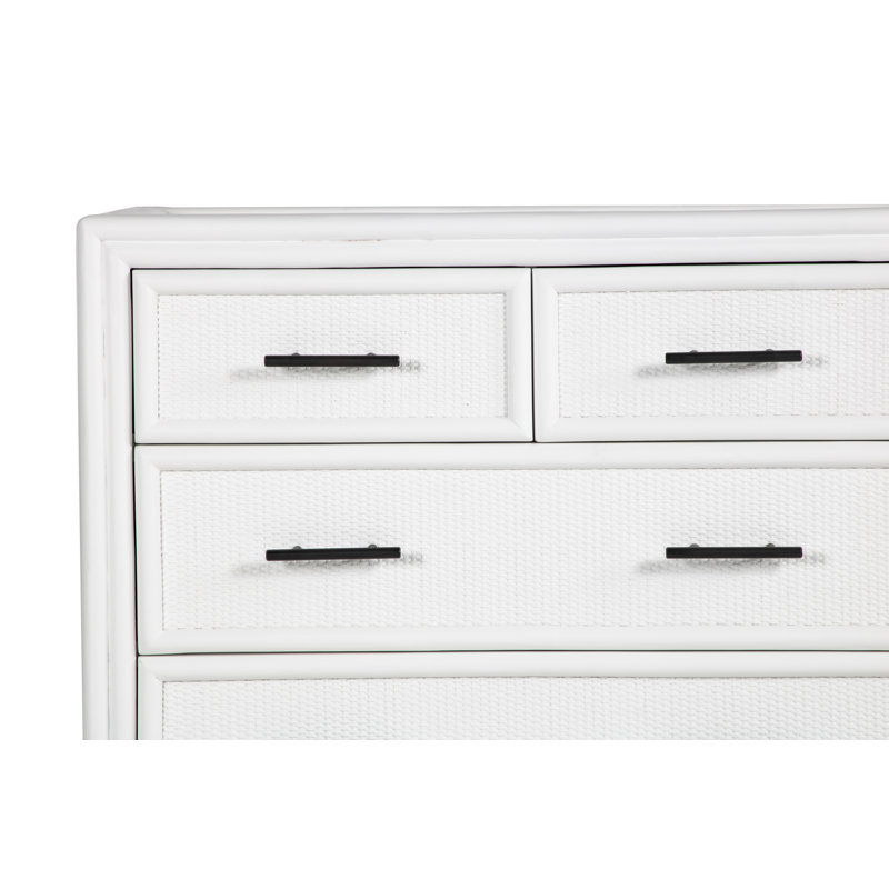Aruba 36'' W Nightstand, White/Black