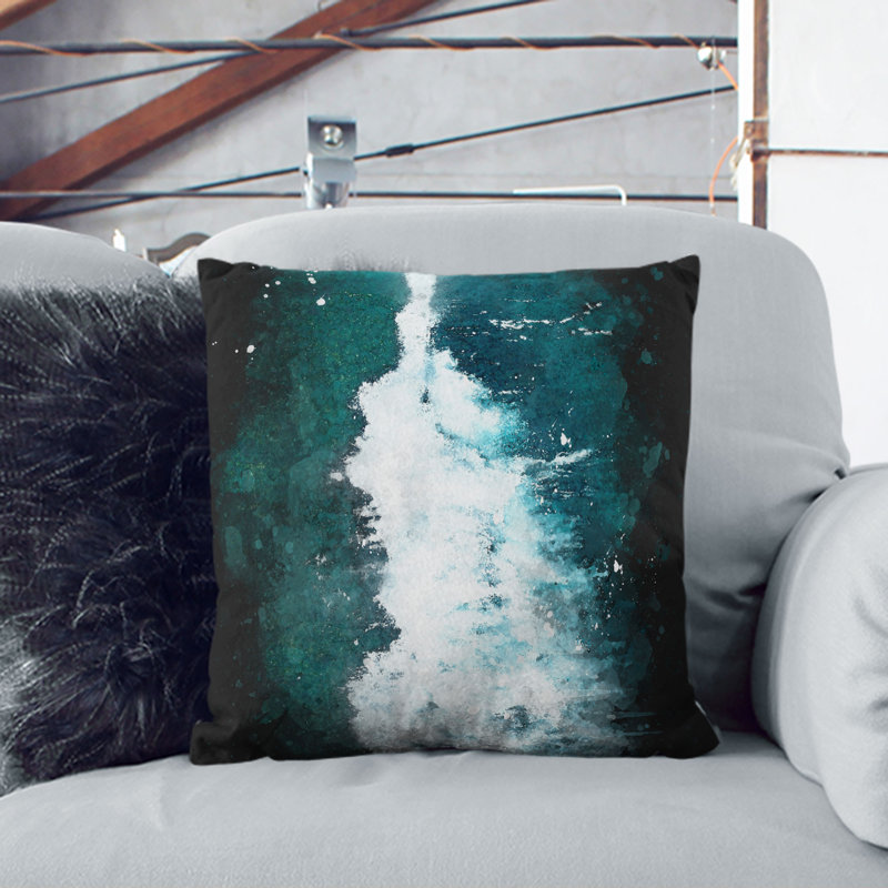 Square Throw Cushion, 40cm H x 40cm W x 15cm D