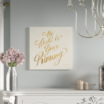 «Shoe Fetish Quotes IV Light», impression sur toile tendue