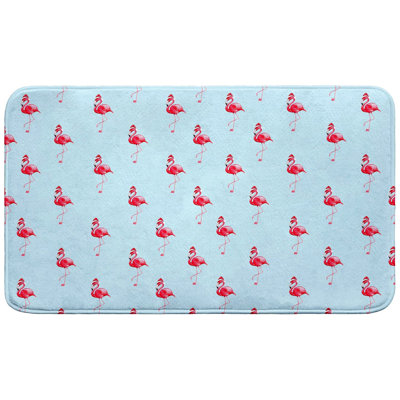 Tapis de bain Flamingo Santa