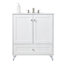 Ensemble de meuble-lavabo simple 30 po blanc moderne