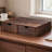 Wooden Coffee Pod Storage Drawer Cabinet Tea Organizer with Two Drawers for Kitchen Counter and Office Desk