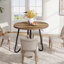Round Metal Base Dining Table