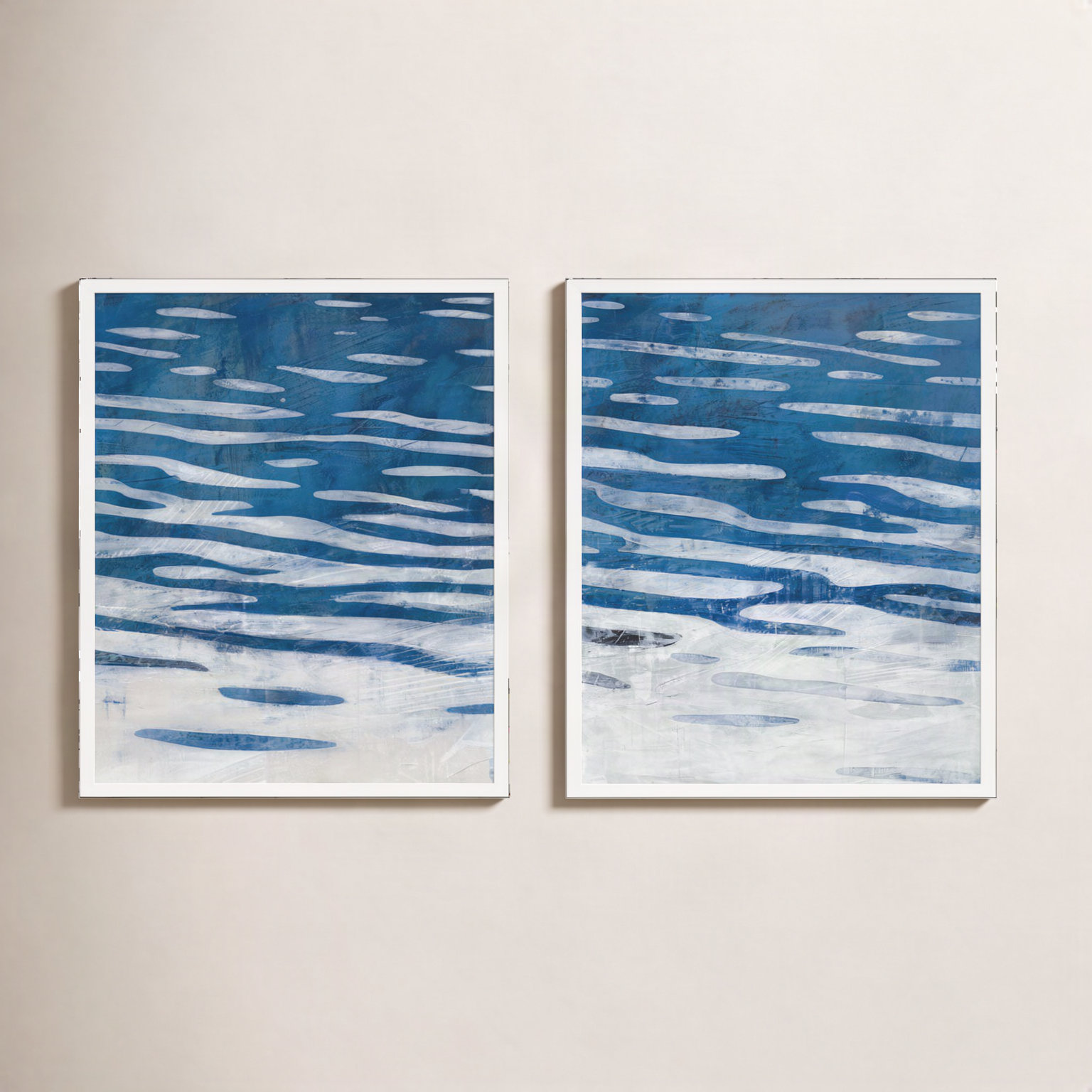 Radley "Oceanview" Print by Ivo Stoyanov, 25" H x 40" W x 1.25" D, White Framed