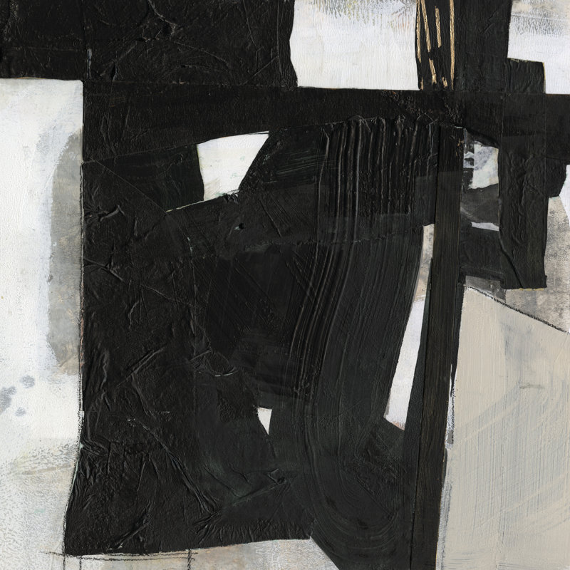 Deconstructed Ebony IV by Jennifer Goldberger - Wrapped Canvas Painting, 91cm H x 91cm W