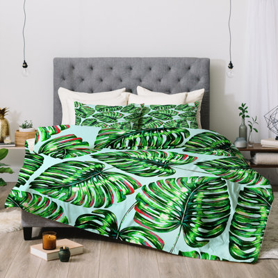 Coastal Polyester Floral Comforter