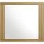 Grand lit 4 pièces avec éclairage encastré, cadre de lit en bois d'hévéa naturel, table de chevet, commode et miroir