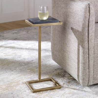 Deux Marble Top End Table