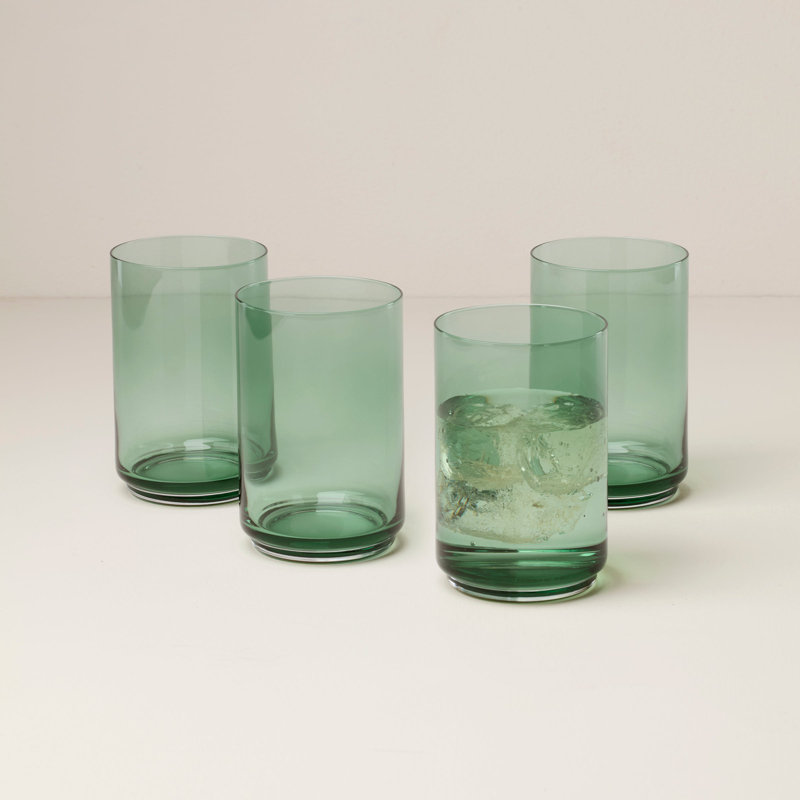 Ensemble de 4 glacières empilables Lenox Tuscany, Vert, 17 oz