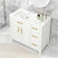 Meuble-lavabo 36 po avec comptoir, meuble-lavabo avec deux portes et trois tiroirs, bois, panneaux de fibres à densité moyenne, un paquet, blanc-1350059419