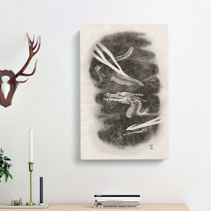 Portrait Of A Dragon - Wrapped Canvas, 60cm H x 40cm W x 3cm D