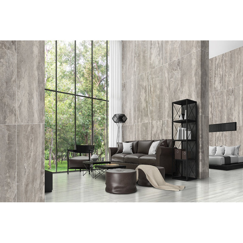 Marble 12" x 24" Porcelain Marble Look Wall & Floor Tile, Beige/Gray
